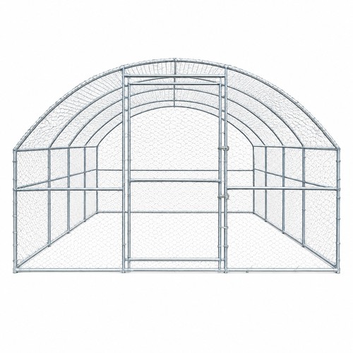 Walk chicken run - chicken, galvanised