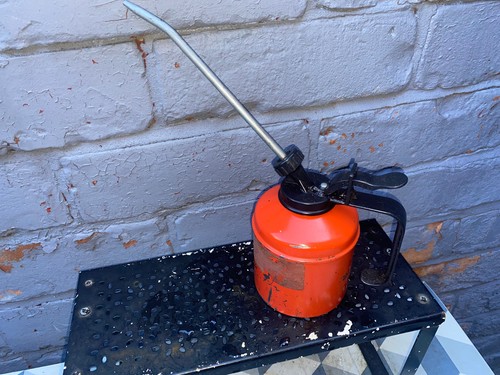 Vintage wesco oil can - oil,