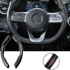 Universal Carbon Fiber Look Car Steering Wheel Grips Booster Cover Trim Non-Slip