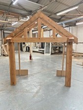 Oak porch "The Worcester" Solid Oak porch 1750mm Wide x 850mm Deep x 1425mm Post