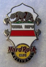 HARD ROCK CAFE HOLLYWOOD CITYWALK HEADSTOCK FLAG SERIES PIN # 81250
