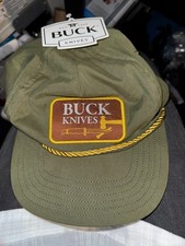 Buck Knives Hat Trucker Army Green Snapback NWT