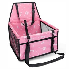 Folding Pet Booster Dog Car Seat Cat Safe Puppy Travel Carrier Bed Bag Basket UK