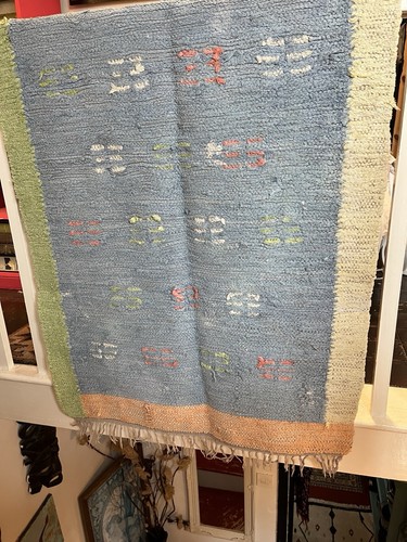 Vintage chindi rag rug kilim - rag,