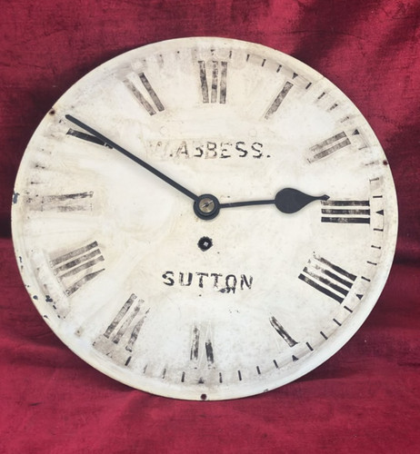 12in antique fusee clock - antique,
