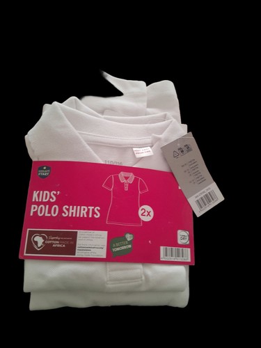Kids white polo - shirts, 2
