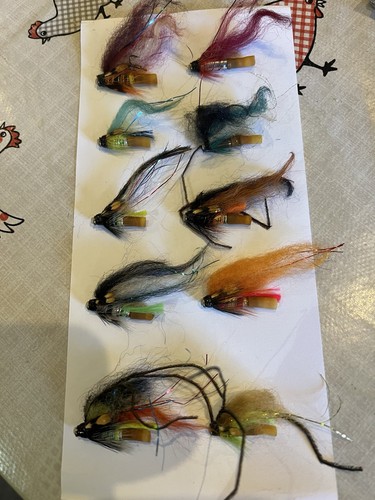 Tube flies salmon - salmon, assorted.