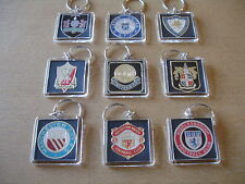 VINTAGE 1970's  'ESSO' BADGE KEYRING. PICK YOUR CLUB FROM LIST K-W  # SUPER #