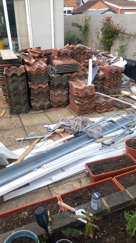 Red clay roof - red,