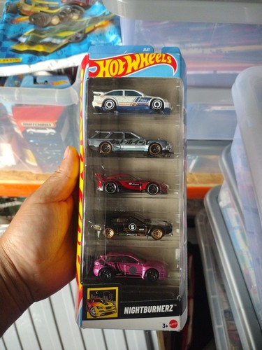 Hot wheels nightburnerz pack - wheels, 5-pack