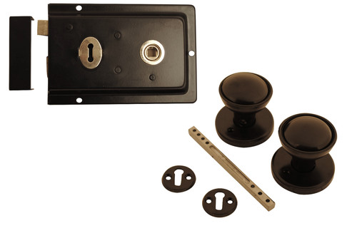 Shed door lock - door, black