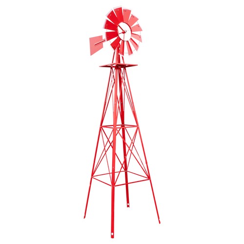 8ft metal windmill garden - 8ft,