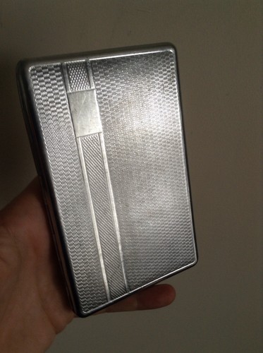 Vintage engine turned - turned, silver