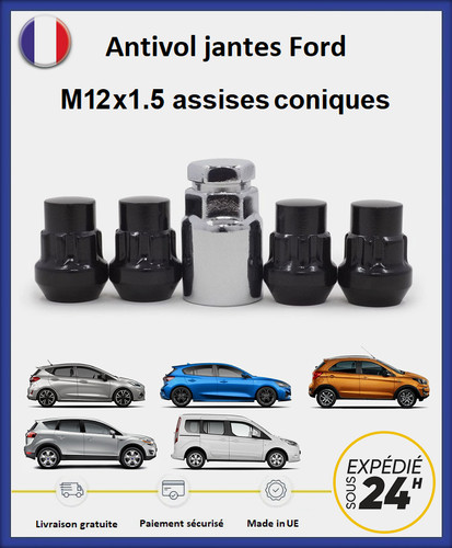 Black wheel lock nuts - black,