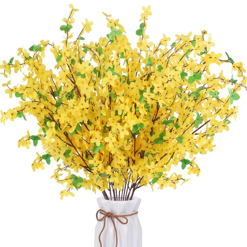 Yellow artificial flowers - yellow,