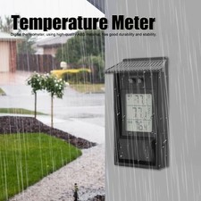 Outdoor Garden Temperature Gauge Digital Max Min Greenhouse Thermometer