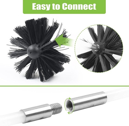 Chimney sweep set - sweep, flue