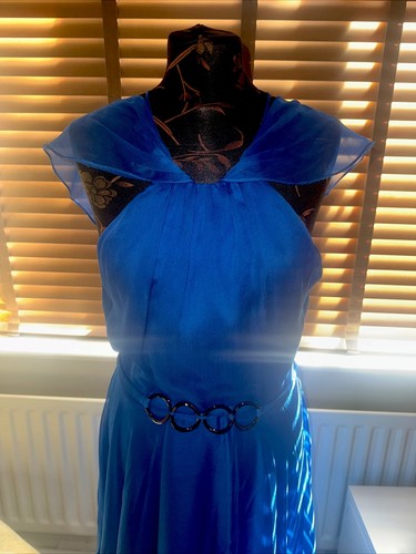 Halston heritage dress blue - dress,