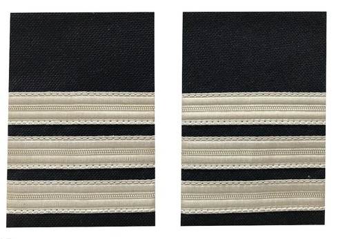Pilot captain silver - silver, strips
