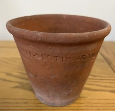 Vintage Hand Thrown Sankey Terracotta Pot 14cms diameter 13cms  tall