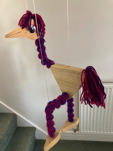 Wooden bird string - bird,