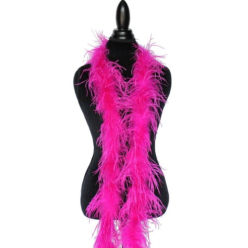 Fuschia 1ply ostrich - 1ply, feather