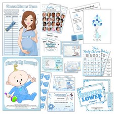Blue baby shower games - games-, boy