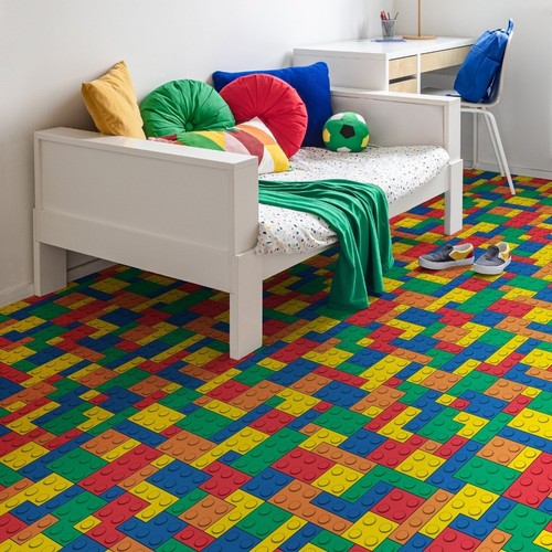 Kids bedroom blocks vinyl - kids,