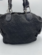 DKNY Black Monogram Hobo Shoulder Bag