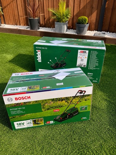 Bosch cordless lawn mower - bosch,