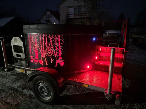 Wood fired mobile hot - wood-fired,