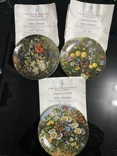 Set Of 3 Furstenberg Plates “wild Schonheiten