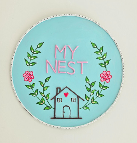 Handmade hand painted wooden - handmade,