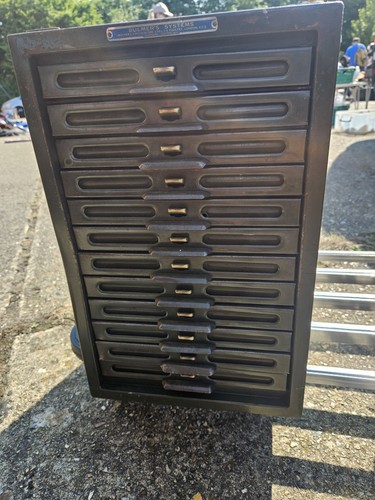 Antique metal multi - metal, multi-drawer