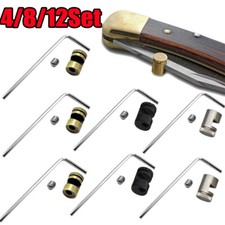 4/8/12Sets Brass Thumb Stud Knives Kit For Buck 110 and other Folding knife Acc
