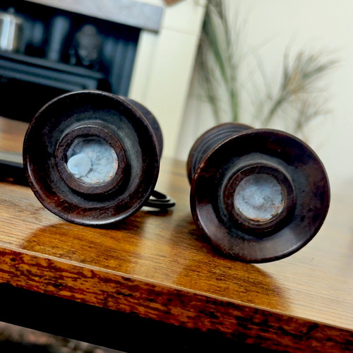 Pair african carved - african,