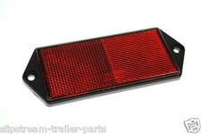 4 x RED REFLECTORS TRAILER PARTS TO FIT,HORSE BOX,CARAVANS,BOATS,IFOR WILLIAMS