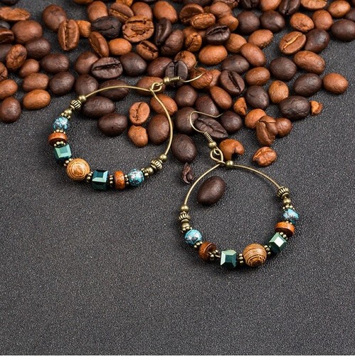 New boho dangle hoop - dangle,