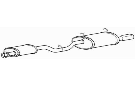 Quality rear exhaust silencer - quality,