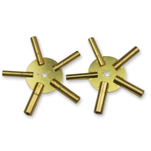 Clock winding keys brass - winding,