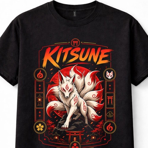 Kitsune japanese fox spirit - japanese,