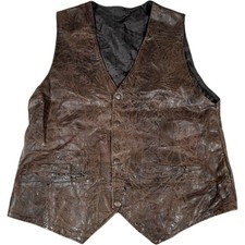 Vintage Leather Waistcoat