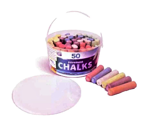 Coloured jumbo pavement chalks - jumbo,