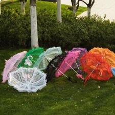 Romantic Floral Lace Umbrella Colorful Craft Flowers Umbrellas