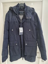 Zara Man’s Navy Blue Parka Coat New