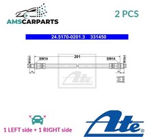 BRAKE HOSE LINE PIPE AT BRAKE