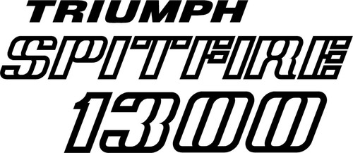Triumph spitfire 1300 sticker