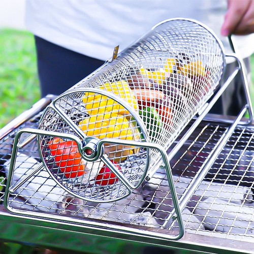 Stainless steel rotisserie bbq - steel,