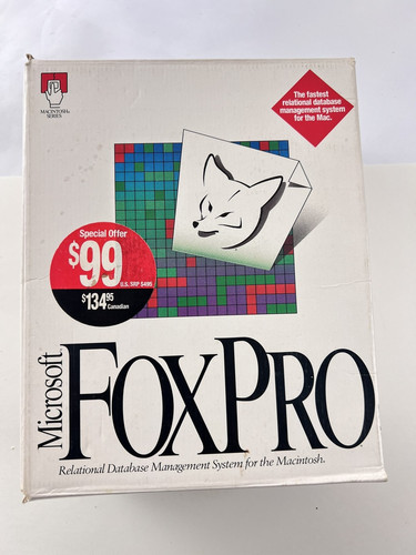 Vintage microsoft foxpro 5 - foxpro, 2.5