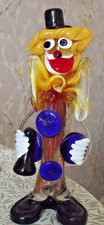 MURANO GLASS CLOWN HOLDING